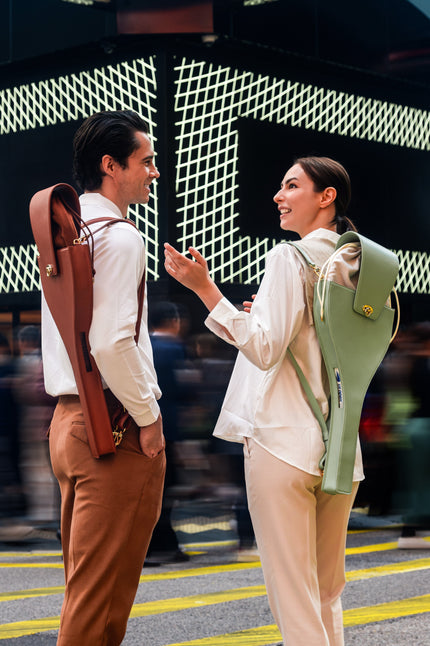 Etienne Leather Tennis Racket Bag in Financial Hub