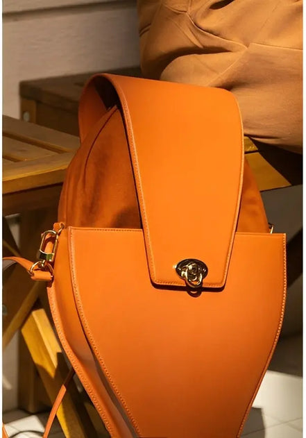 Honey Saddle Leather Tennis Racket Bag - Etienne