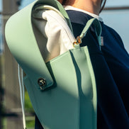 Etienne Mint Leather Tennis Racket Bag