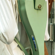 Etienne Retro Mint Leather Tennis Racket Bag