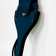 Dark Sapphire Leather Tennis Racket Bag