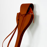 Honey Saddle Leather Tennis Racket Bag