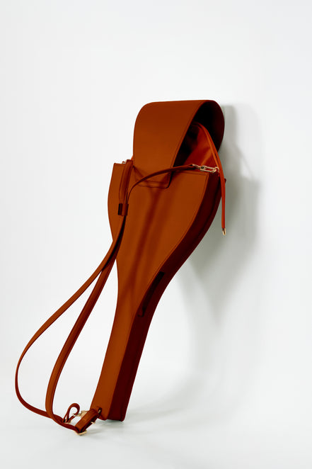 Honey Saddle Leather Tennis Racket Bag