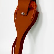 Honey Saddle Leather Tennis Racket Bag