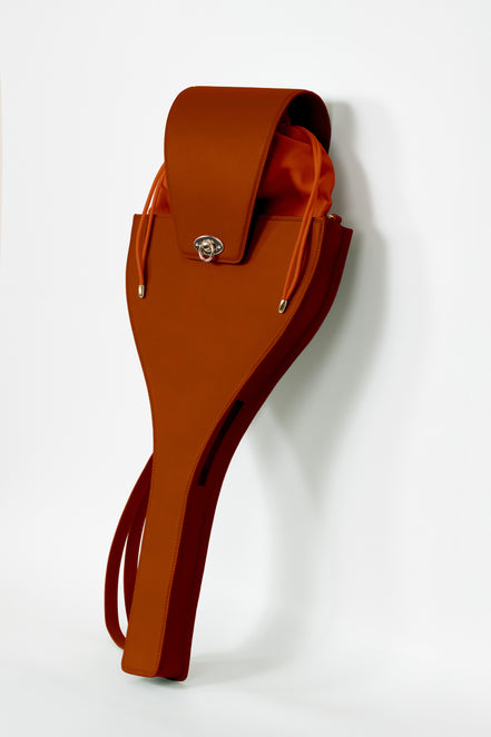 Honey Saddle Leather Tennis Racket Bag